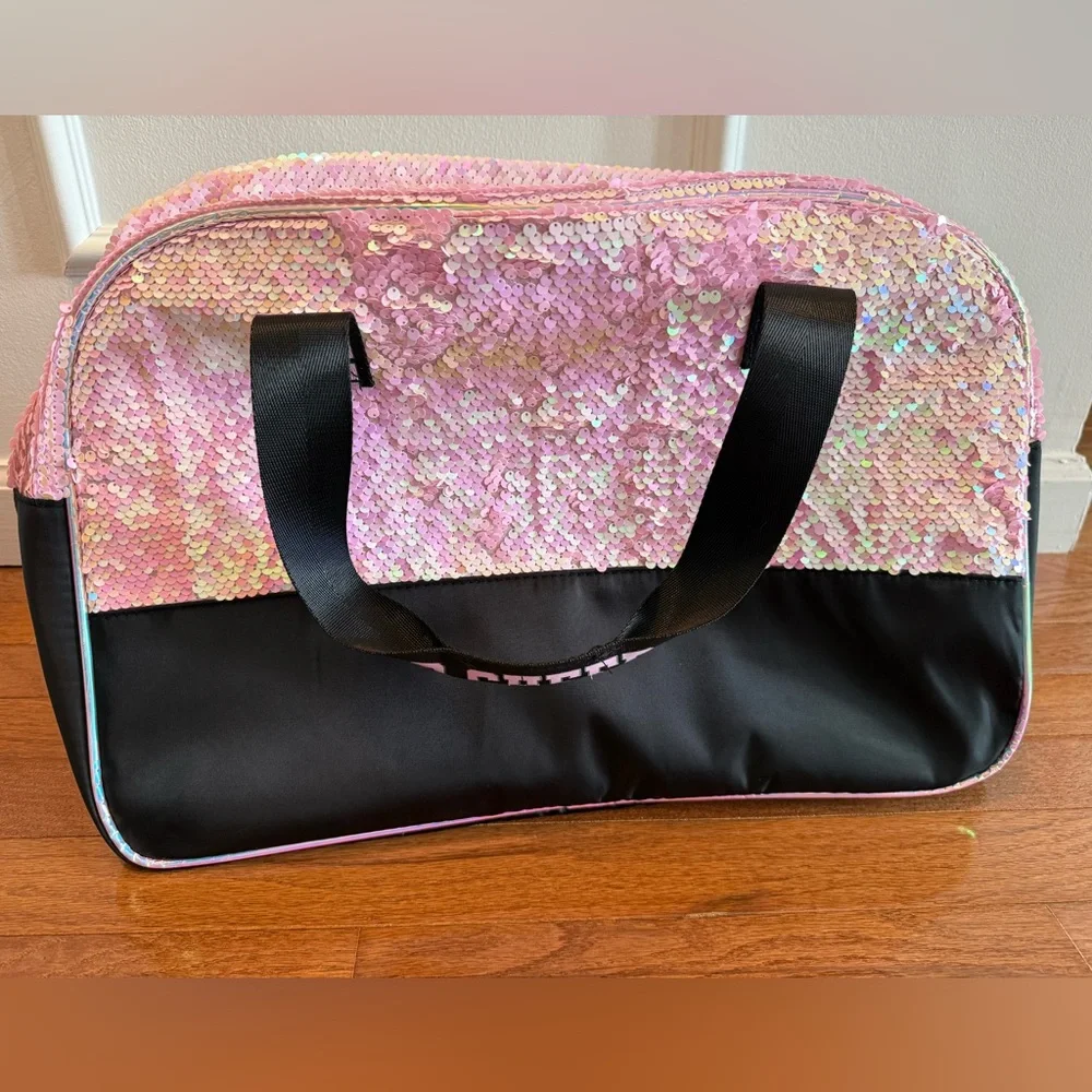 Pink Sequin 'CHEER' Tote Bag